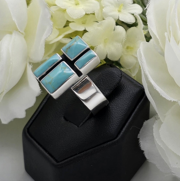 ❤️ TURQUESA STERLING SILVER RING - Picture 11 of 11